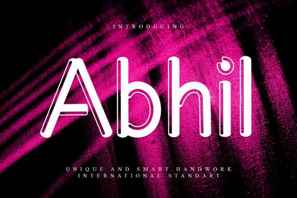 Abhil: A Script Font with Grace and Purpose