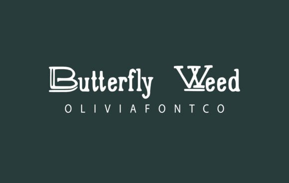 Butterfly Weed: A Font That Speaks in Romance