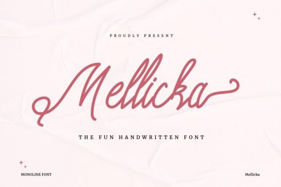 Discovering Mellicka: A Script Font with Personality