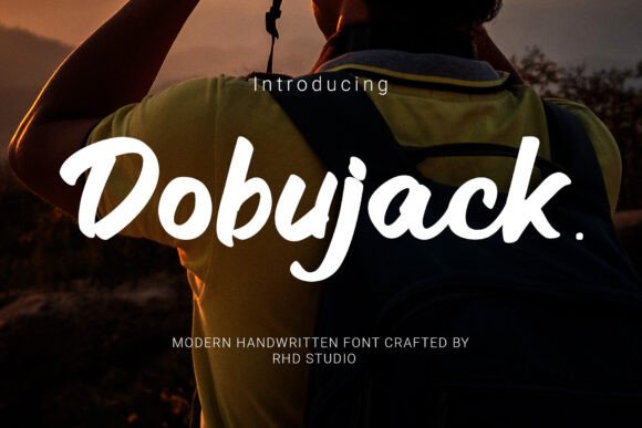 Dobujack: A Modern Script Font for Digital Design