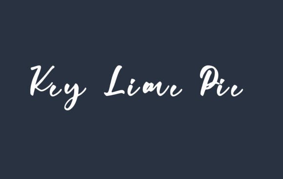Key Lime Pie: A Script Font That Elevates Web Design