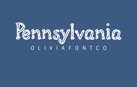 Pa Pennsylvania Font: A Romantic Handwritten Touch for Editorial Design