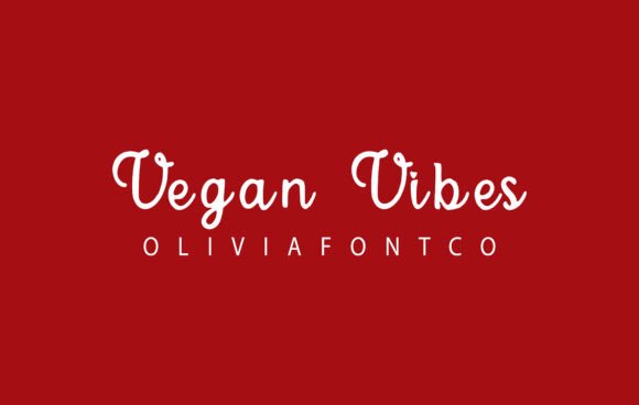 Vegan Vibes Font: A Romantic Script for Editorial Design